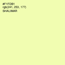 #F1FDB1 - Shalimar Color Image