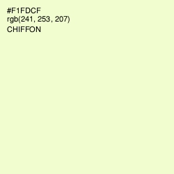 #F1FDCF - Chiffon Color Image