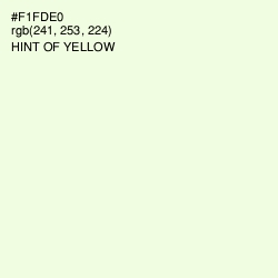 #F1FDE0 - Hint of Yellow Color Image