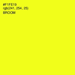 #F1FE19 - Broom Color Image