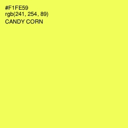 #F1FE59 - Candy Corn Color Image