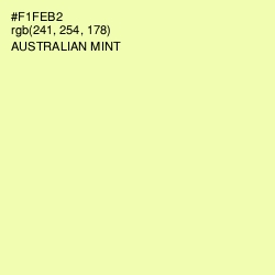 #F1FEB2 - Australian Mint Color Image