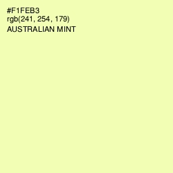 #F1FEB3 - Australian Mint Color Image