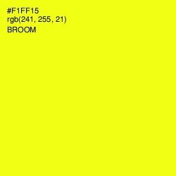 #F1FF15 - Broom Color Image