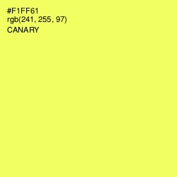 #F1FF61 - Canary Color Image