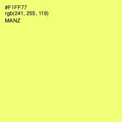 #F1FF77 - Manz Color Image