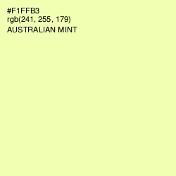 #F1FFB3 - Australian Mint Color Image