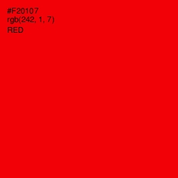 #F20107 - Red Color Image