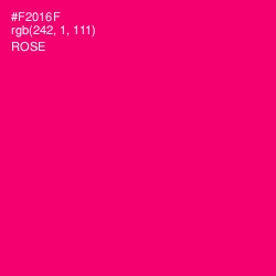 #F2016F - Rose Color Image