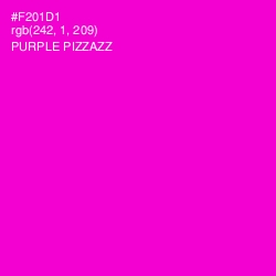 #F201D1 - Purple Pizzazz Color Image