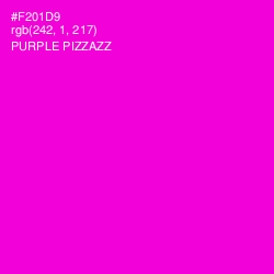 #F201D9 - Purple Pizzazz Color Image