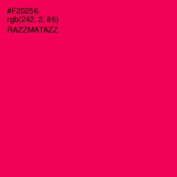 #F20256 - Razzmatazz Color Image