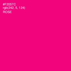 #F2057C - Rose Color Image