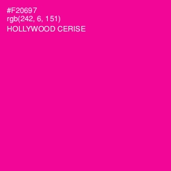 #F20697 - Hollywood Cerise Color Image