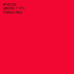 #F20733 - Torch Red Color Image