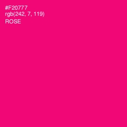 #F20777 - Rose Color Image