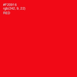 #F20916 - Red Color Image