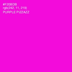 #F20BDB - Purple Pizzazz Color Image