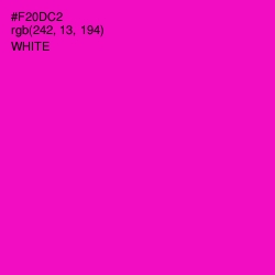 #F20DC2 - Shocking Pink Color Image