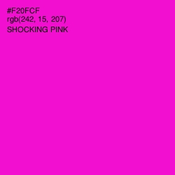 #F20FCF - Shocking Pink Color Image