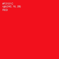 #F2101C - Red Color Image