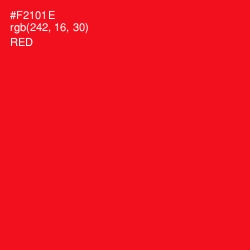 #F2101E - Red Color Image