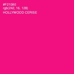 #F21080 - Hollywood Cerise Color Image