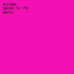 #F210B3 - Hollywood Cerise Color Image