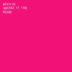 #F21176 - Rose Color Image