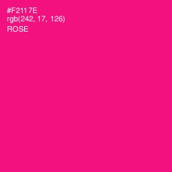 #F2117E - Rose Color Image