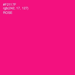 #F2117F - Rose Color Image