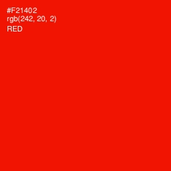 #F21402 - Red Color Image