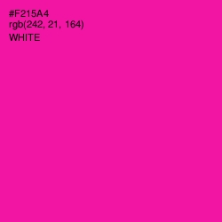 #F215A4 - Hollywood Cerise Color Image