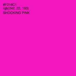 #F216C1 - Shocking Pink Color Image