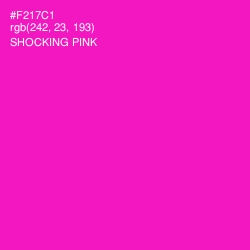 #F217C1 - Shocking Pink Color Image