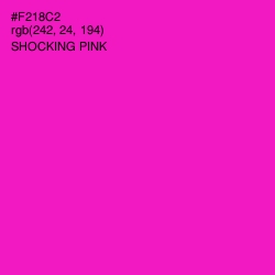 #F218C2 - Shocking Pink Color Image