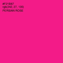 #F21B87 - Persian Rose Color Image