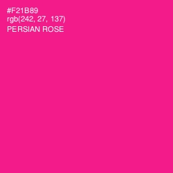 #F21B89 - Persian Rose Color Image