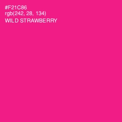 #F21C86 - Wild Strawberry Color Image