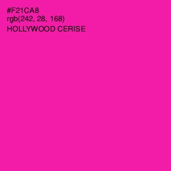 #F21CA8 - Hollywood Cerise Color Image