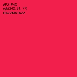 #F21F4D - Razzmatazz Color Image