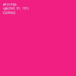 #F21F83 - Cerise Color Image