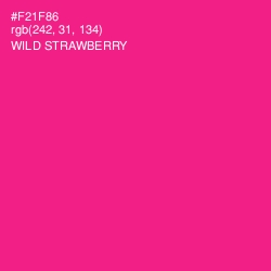 #F21F86 - Wild Strawberry Color Image