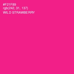 #F21F89 - Wild Strawberry Color Image