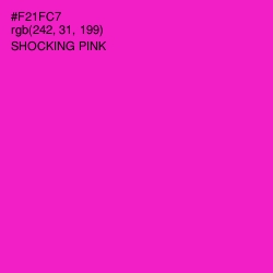 #F21FC7 - Shocking Pink Color Image