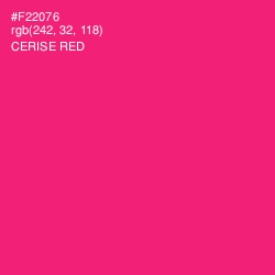 #F22076 - Cerise Red Color Image