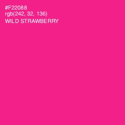 #F22088 - Wild Strawberry Color Image