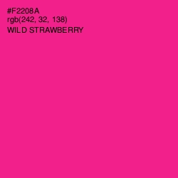 #F2208A - Wild Strawberry Color Image