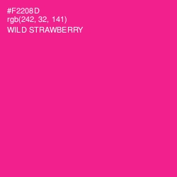 #F2208D - Wild Strawberry Color Image