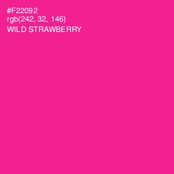 #F22092 - Wild Strawberry Color Image